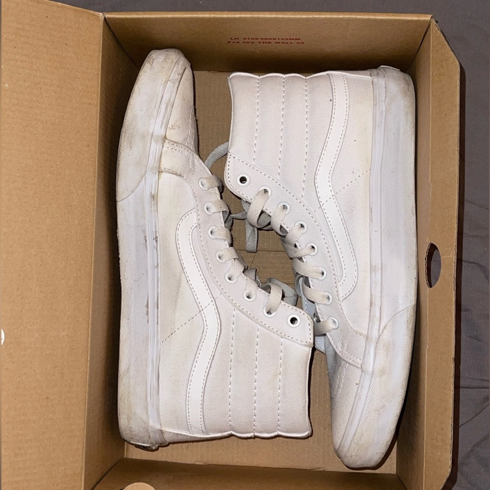 white vans (high top)